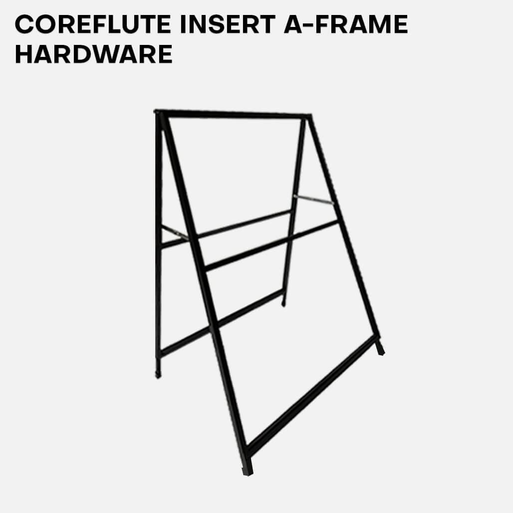 Metal A - frame with Corflute Insert - C4 Print