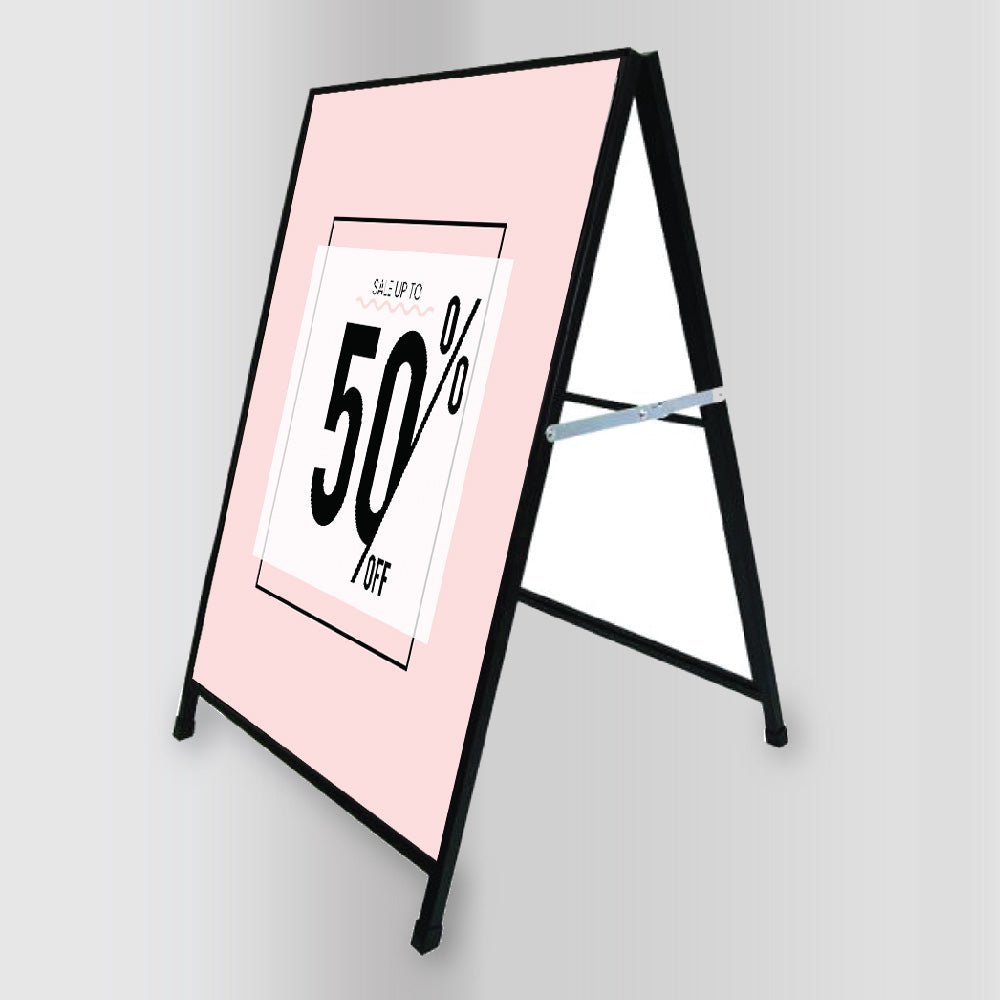 Metal A - frame with Corflute Insert - C4 Print