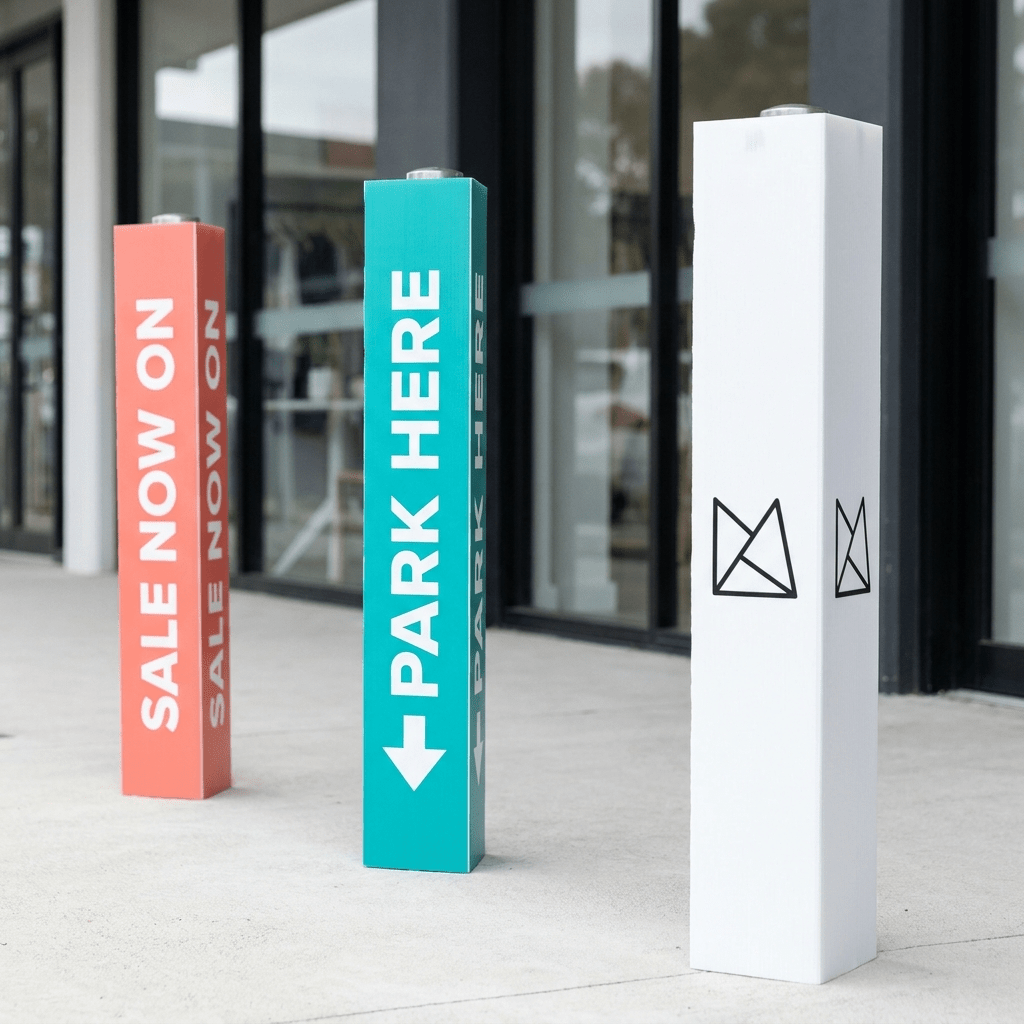 Bollard Signs - C4 Print
