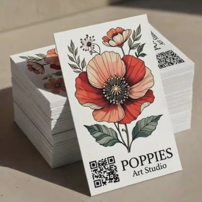 Poppies Business Cards 