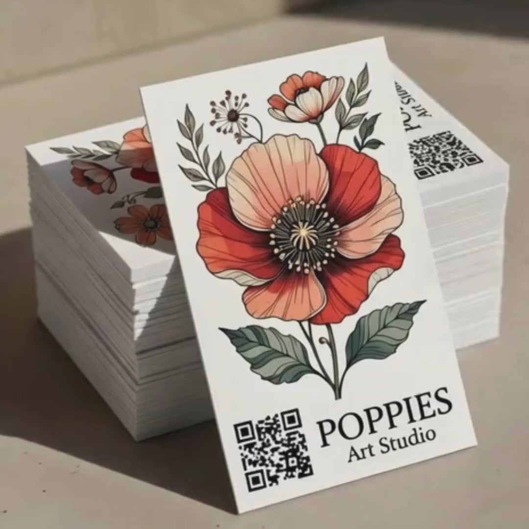Poppies Business Cards 