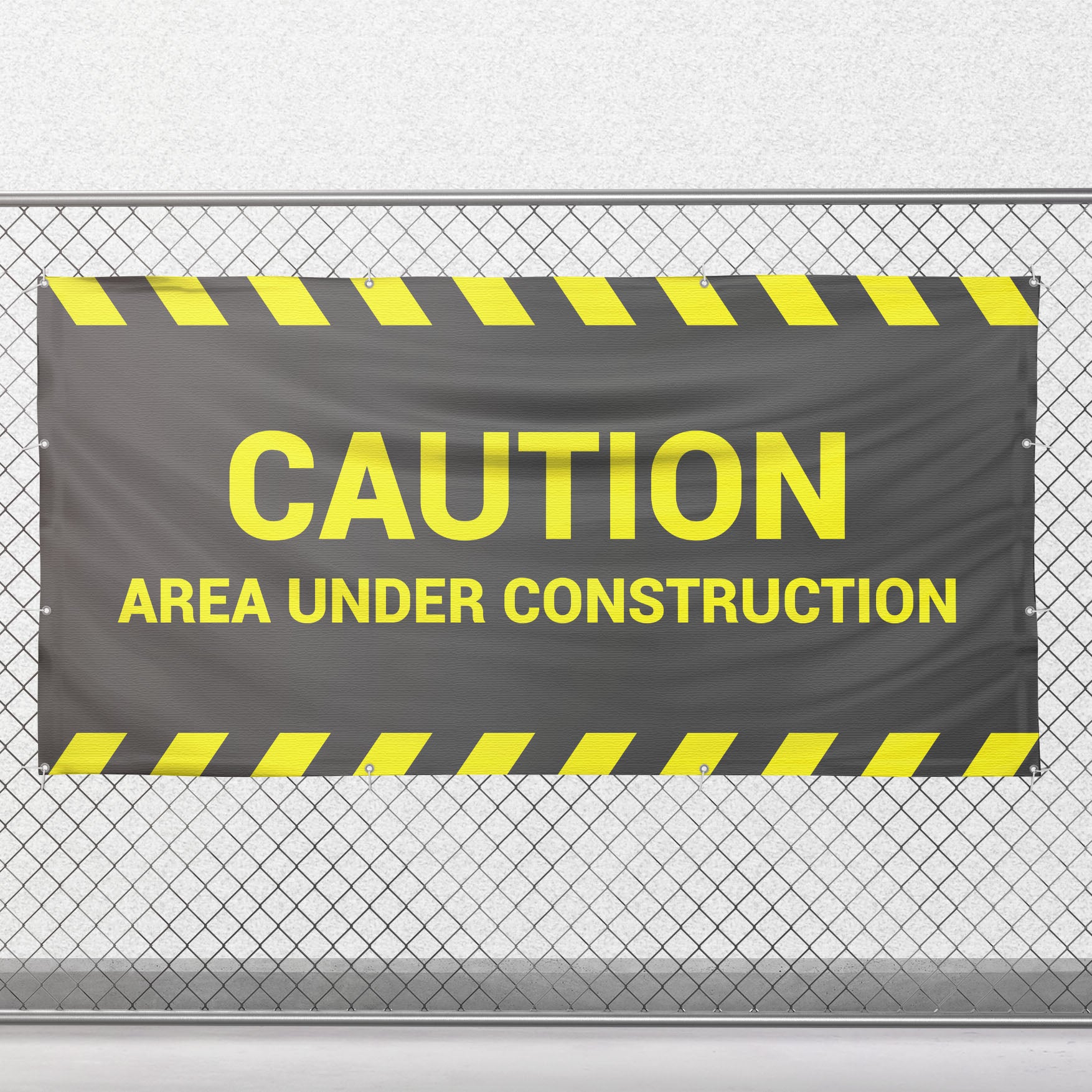 PVC outdoor banner with eyelets