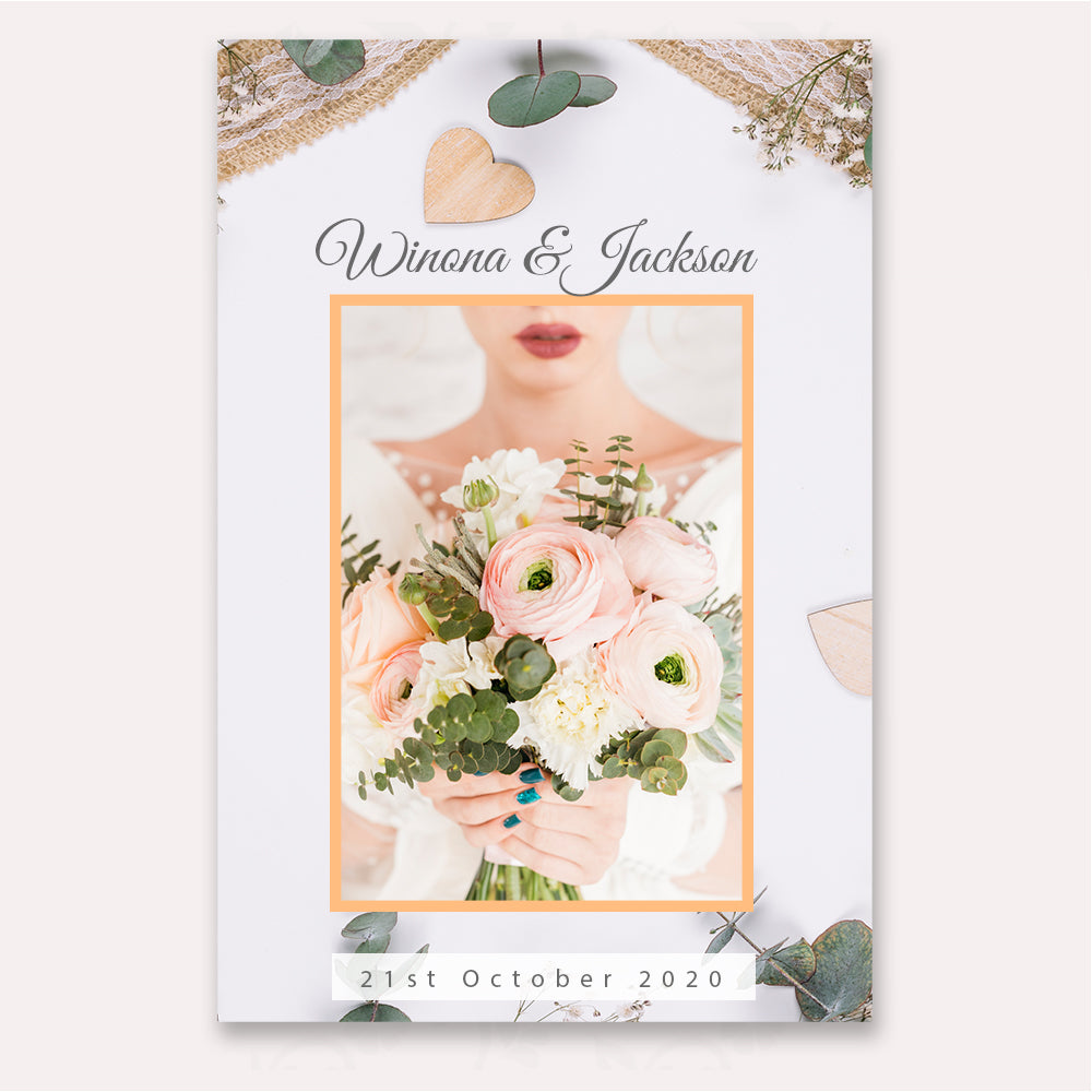 Wedding selfie frame, photo prop frame